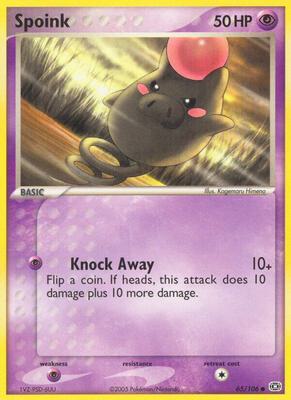 Spoink - 065/106 card from EX Emerald