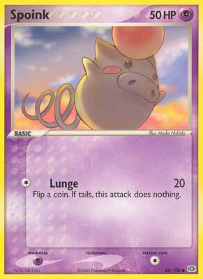 Spoink - 066/106 card from EX Emerald