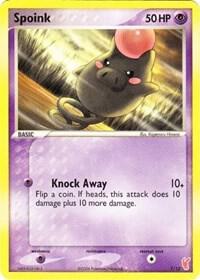 Spoink card from EX Trainer Kit 2: Plusle & Minun