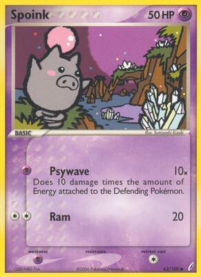Spoink card from EX Crystal Guardians