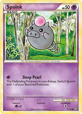 Spoink card from Triumphant