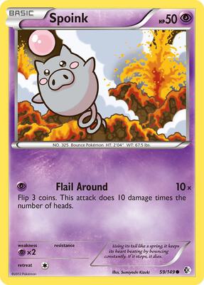 Spoink card from Boundaries Crossed
