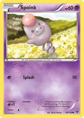 Spoink card from XY Base Set