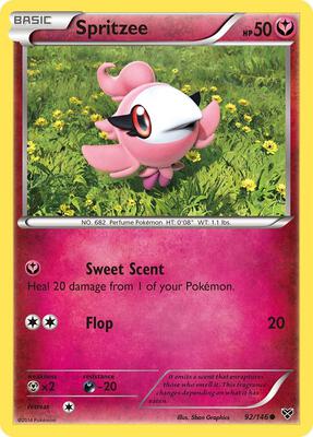 Spritzee card from XY Base Set