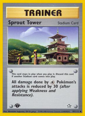 Sprout Tower card from Neo Genesis