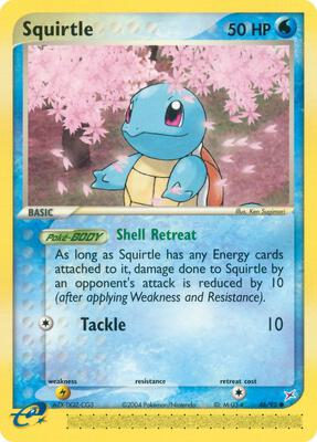 Squirtle card from EX Team Magma vs Team Aqua