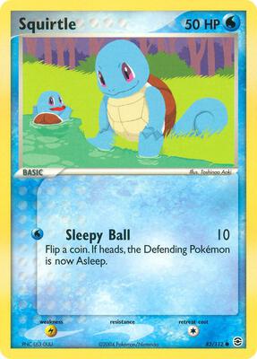 Squirtle - 082/112 card from EX FireRed & LeafGreen