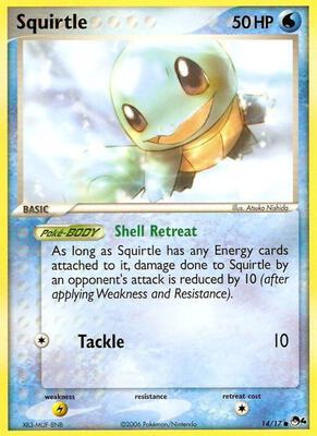 Squirtle card from POP Series 4