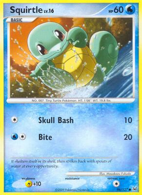 Squirtle card from Platinum