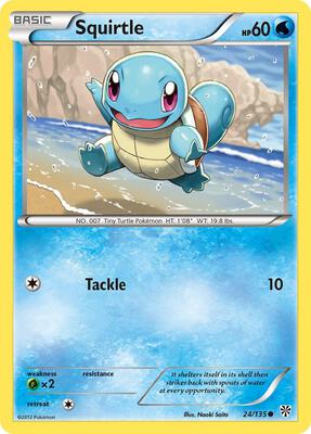 Squirtle card from Plasma Storm