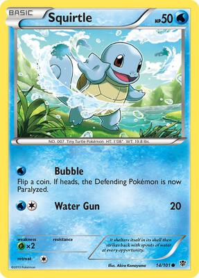 Squirtle card from Plasma Blast