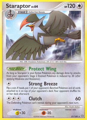 Staraptor card from Stormfront