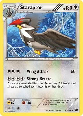 Staraptor card from Plasma Freeze