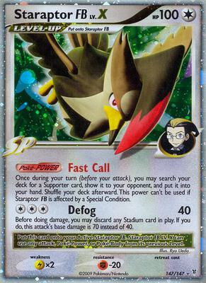 Staraptor FB Lv.X card from Supreme Victors