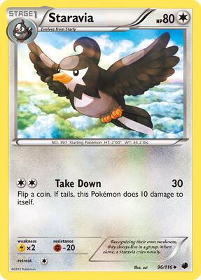 Staravia card from Plasma Freeze