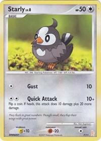 Starly card from DP Trainer Kit: Manaphy & Lucario