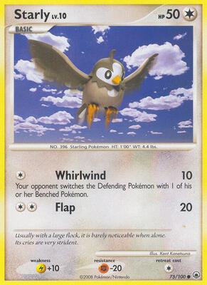 Starly card from Majestic Dawn