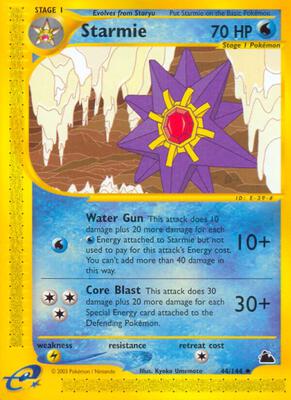 Starmie (44) card from Skyridge