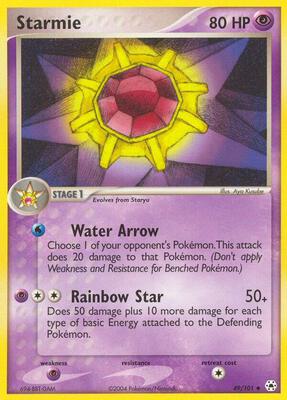 Starmie card from EX Hidden Legends