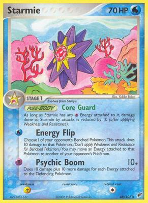 Starmie card from EX Deoxys
