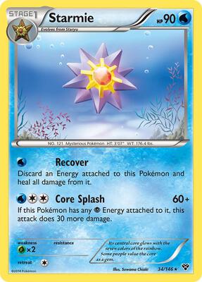Starmie card from XY Base Set