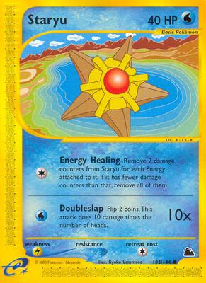 Staryu (103) card from Skyridge