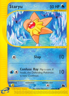 Staryu (104) card from Skyridge