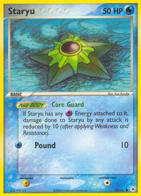 Staryu card from EX Hidden Legends