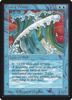 Wall of Water card from Beta Edition
