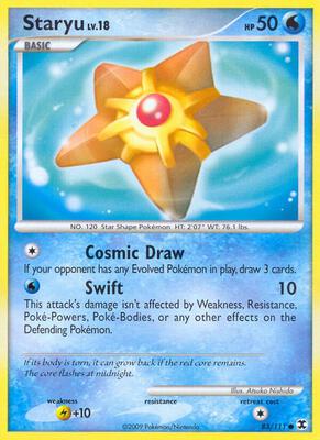 Staryu card from Rising Rivals