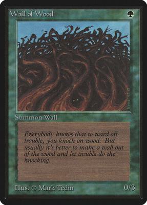 Wall of Wood card from Beta Edition