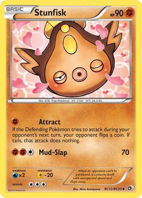 Stunfisk card from Legendary Treasures: Radiant Collection