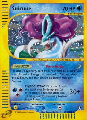 Suicune (H25) card from Aquapolis