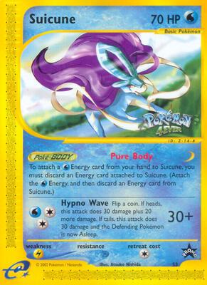 Suicune card from WoTC Promo