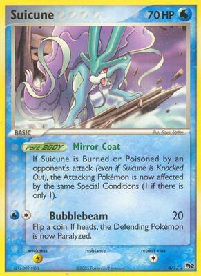 Suicune card from POP Series 2