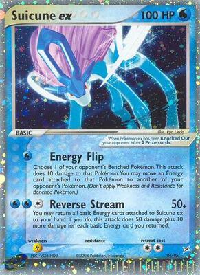 Suicune ex card from EX Team Magma vs Team Aqua
