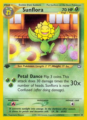 Sunflora card from Neo Genesis