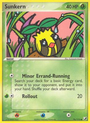 Sunkern card from EX Unseen Forces