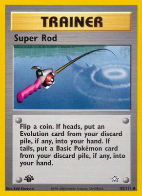 Super Rod card from Neo Genesis