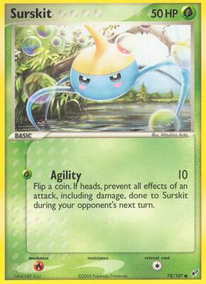 Surskit card from EX Deoxys
