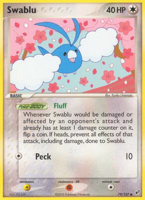 Swablu card from EX Deoxys