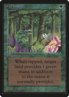 Wild Growth card from Beta Edition