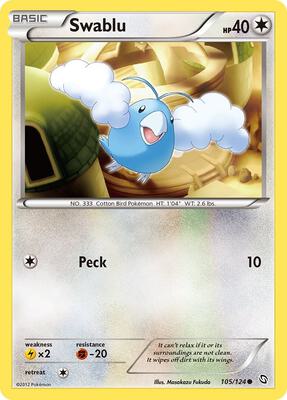 Swablu (105) card from Dragons Exalted
