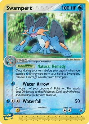 Swampert - 23/109 card from EX Ruby and Sapphire