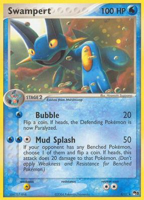 Swampert card from POP Series 1