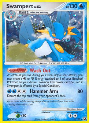 Swampert card from Great Encounters