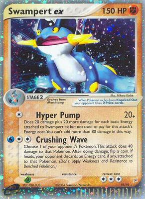 Swampert ex card from EX Team Magma vs Team Aqua