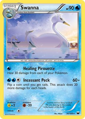 Swanna card from Dark Explorers