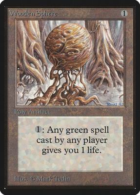 Wooden Sphere card from Beta Edition
