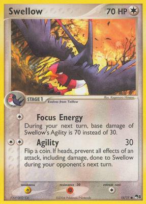 Swellow card from POP Series 1
